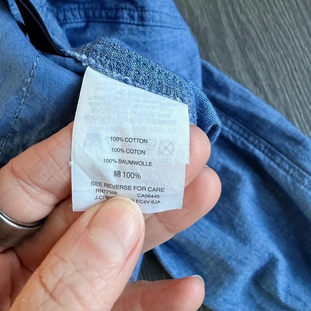 J. Crew Point Sur Seaside Chambray Pants Size 2